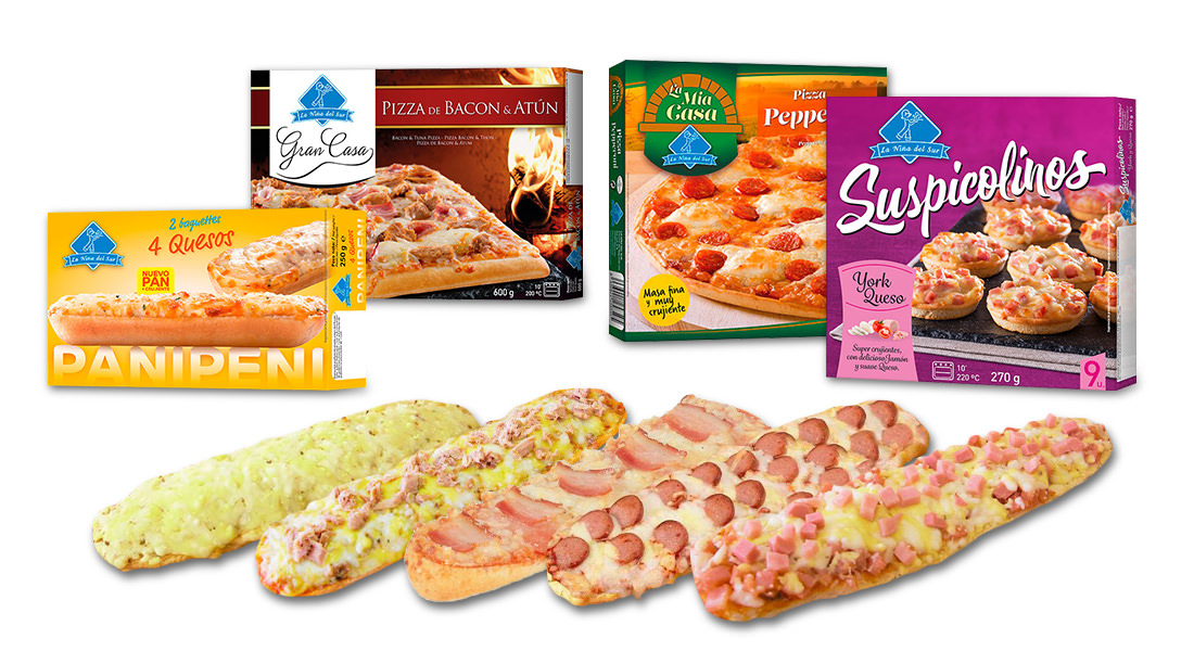 Distribuidores pizzas y productos La niña del sur